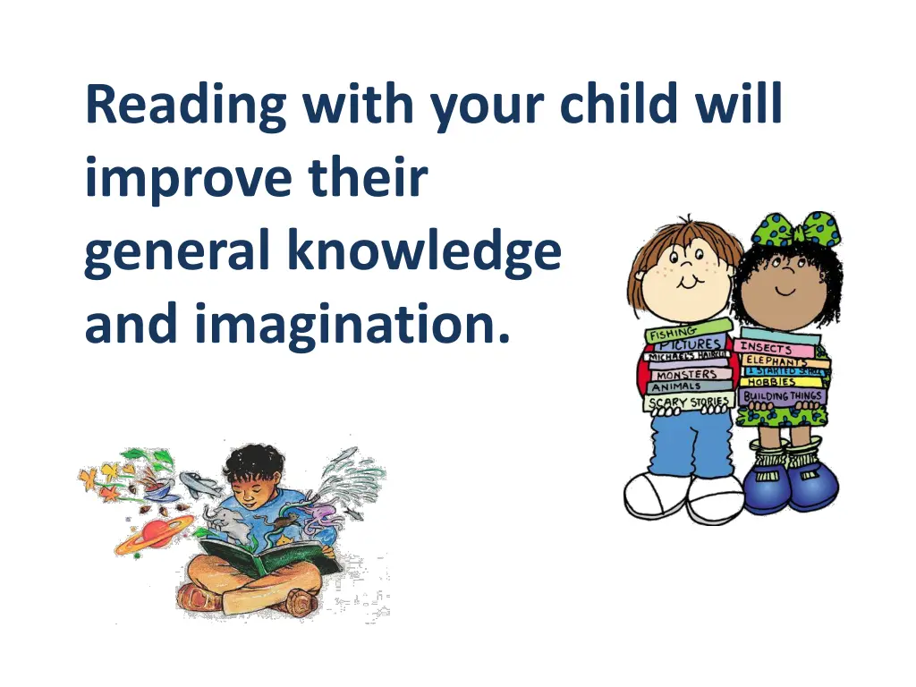 reading with your child will improve their