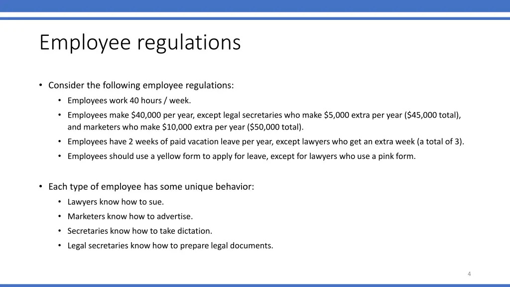 employee regulations