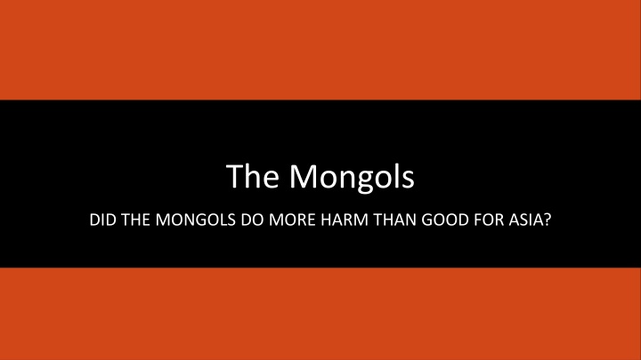 the mongols