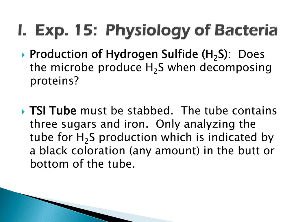 production of hydrogen sulfide h the microbe