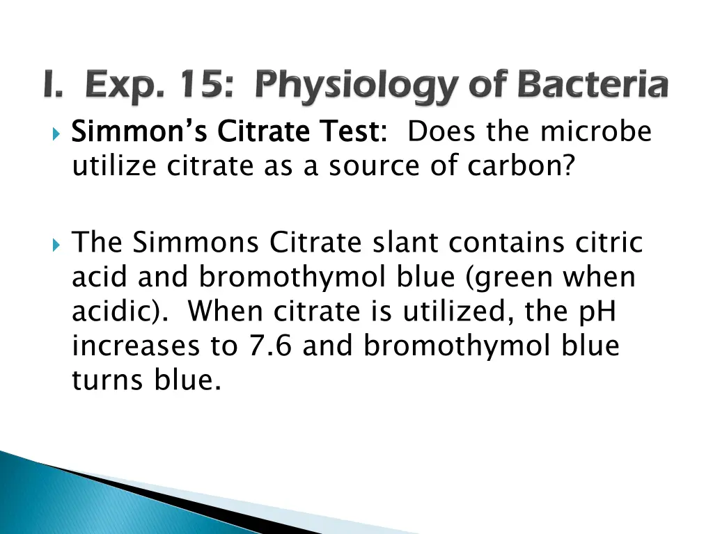 simmon s utilize citrate as a source of carbon