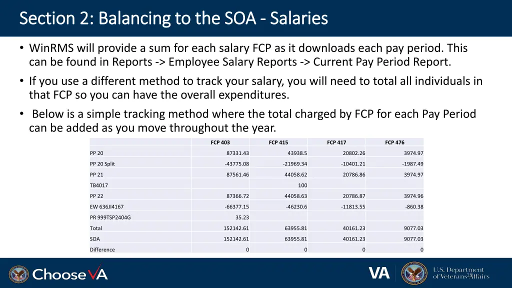 section 2 balancing to the soa section 4