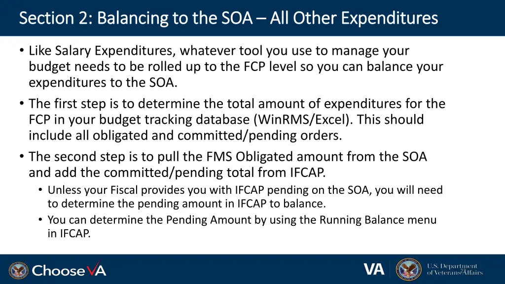 section 2 balancing to the soa section 7