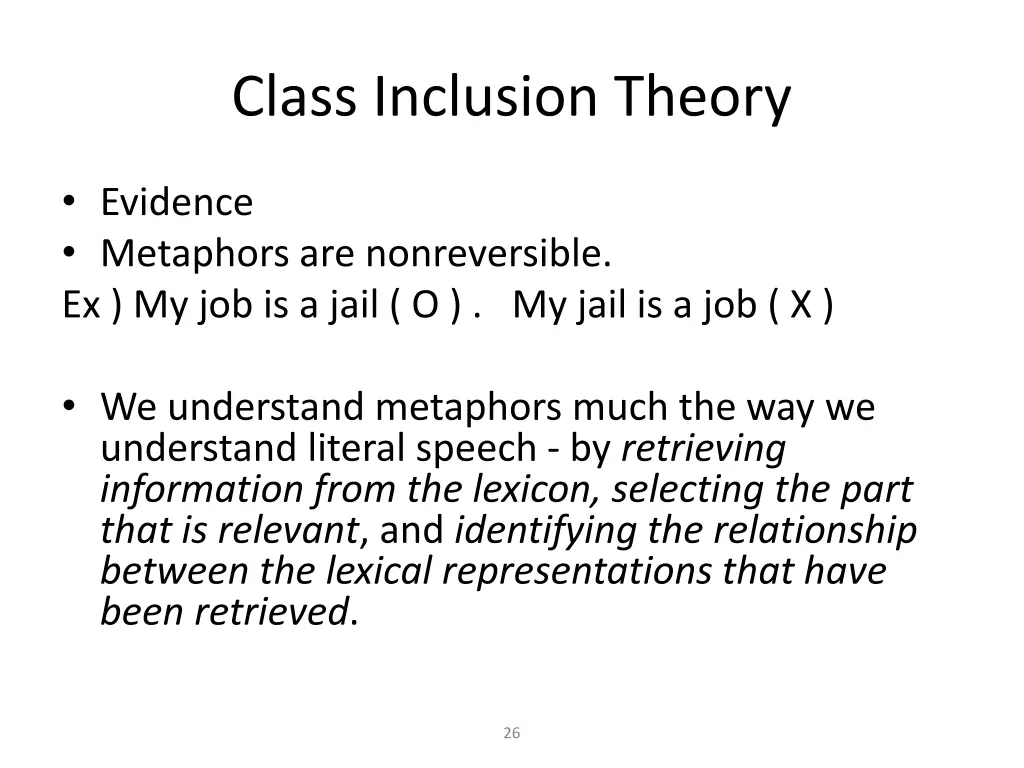 class inclusion theory 2