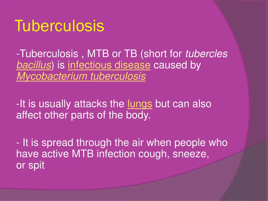 tuberculosis