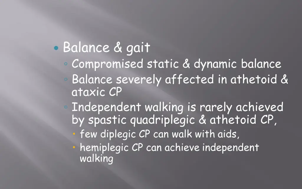 balance gait compromised static dynamic balance