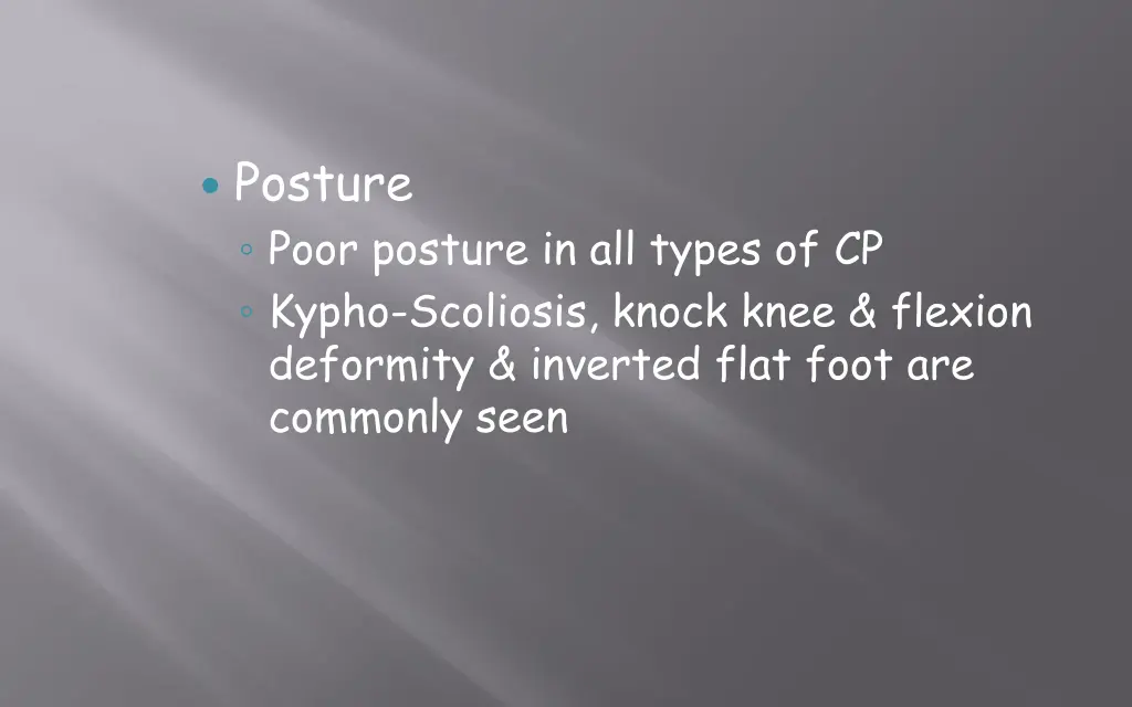 posture poor posture in all types of cp kypho