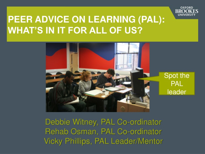 peer advice on learning pal what