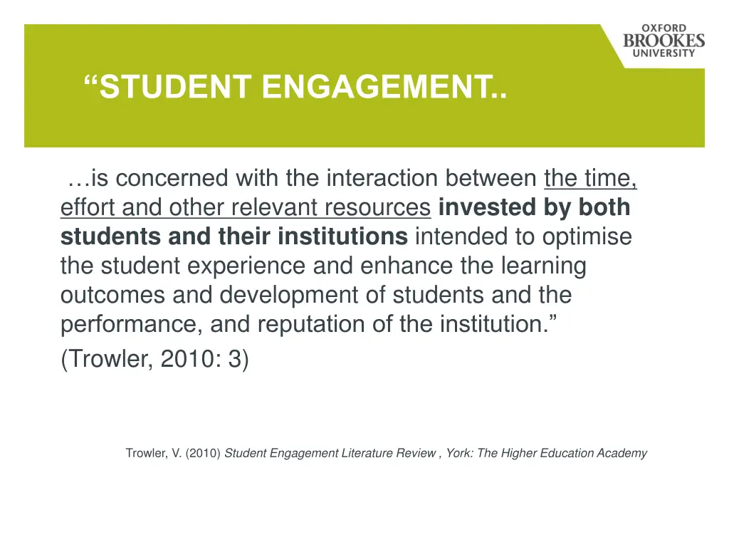 student engagement