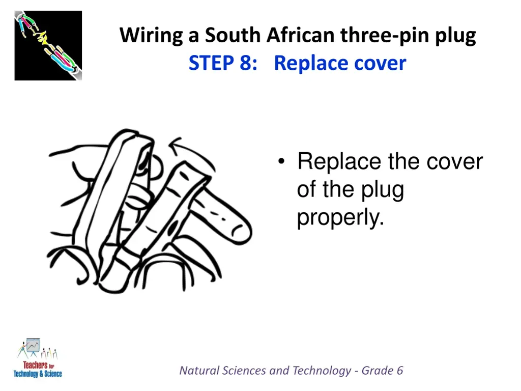 wiring a south african three pin plug step 3