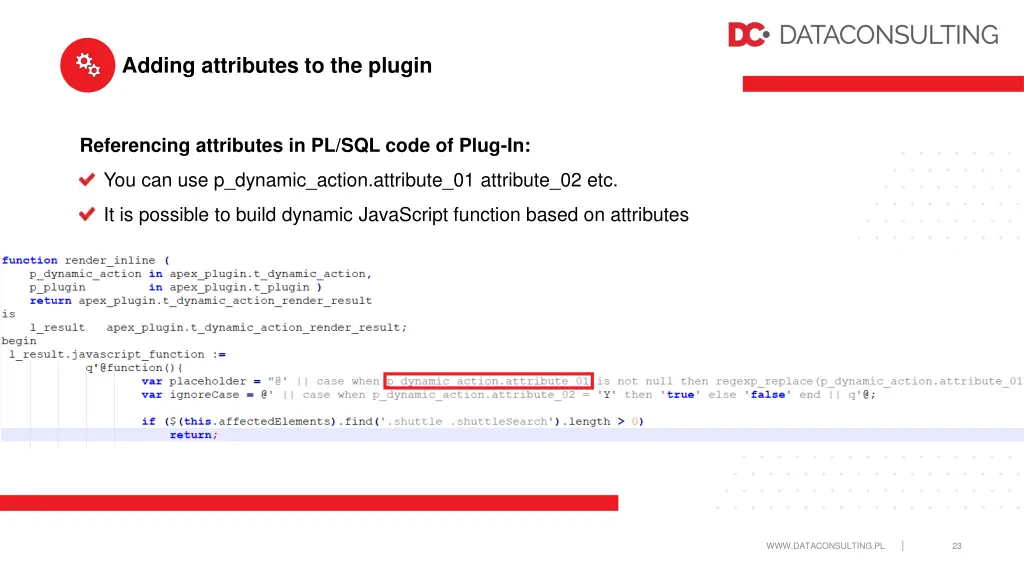 adding attributes to the plugin 1