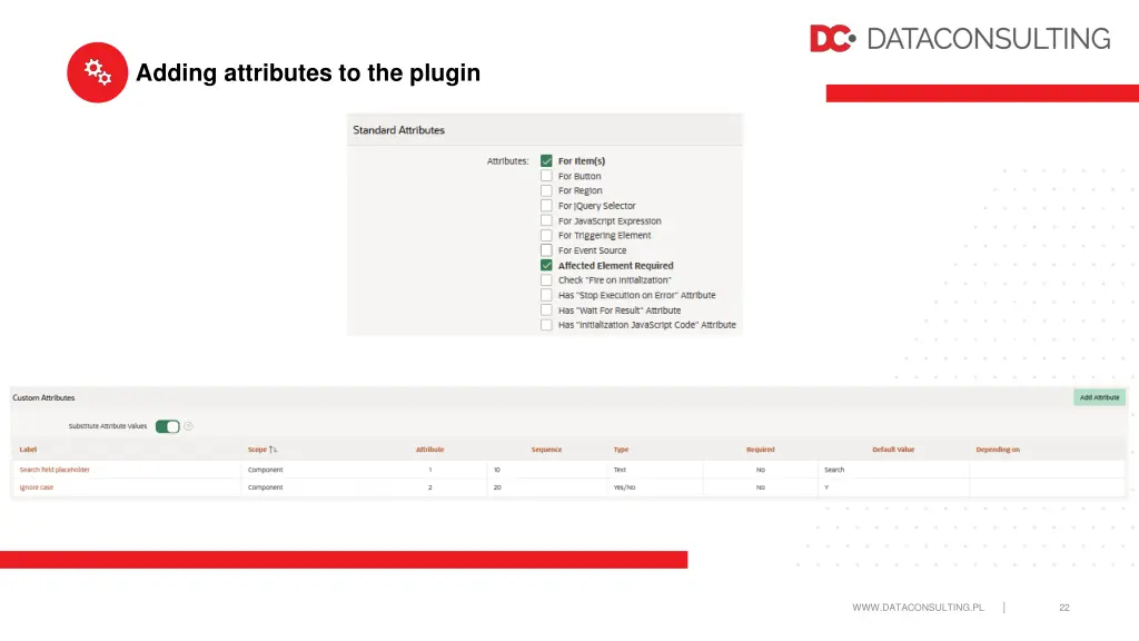 adding attributes to the plugin