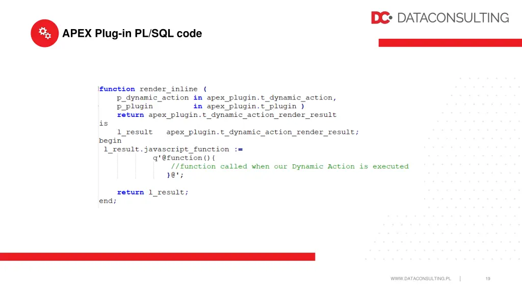 apex plug in pl sql code