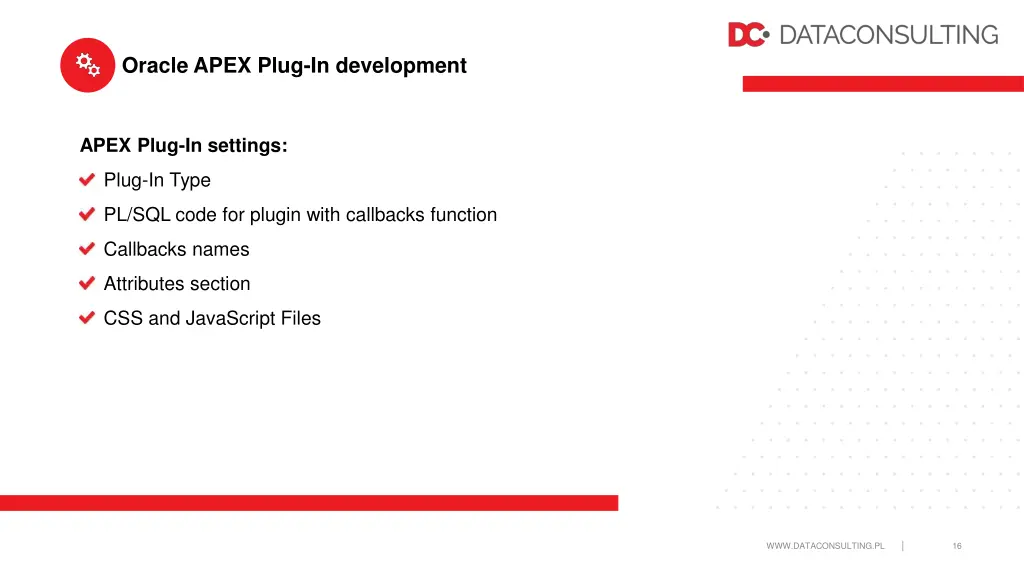 oracle apex plug in development