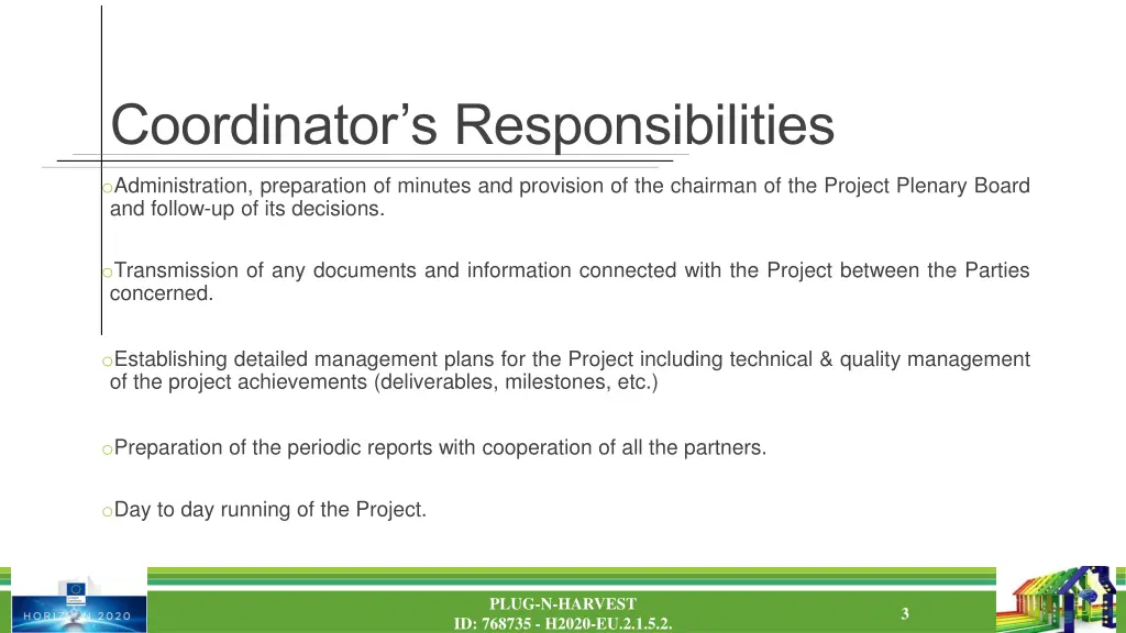 coordinator s responsibilities