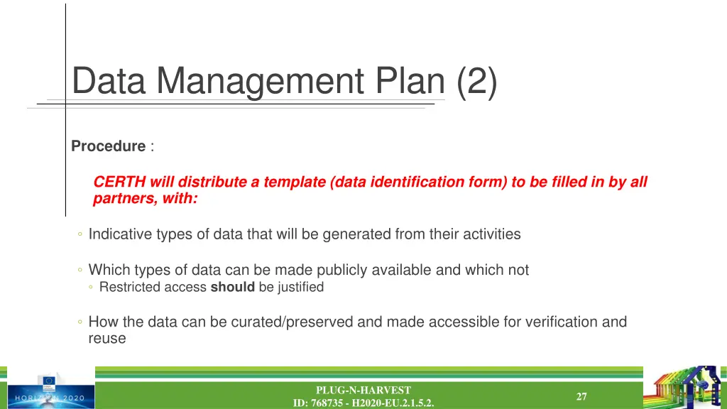 data management plan 2