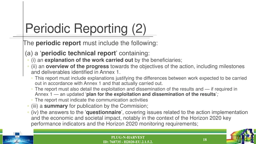 periodic reporting 2