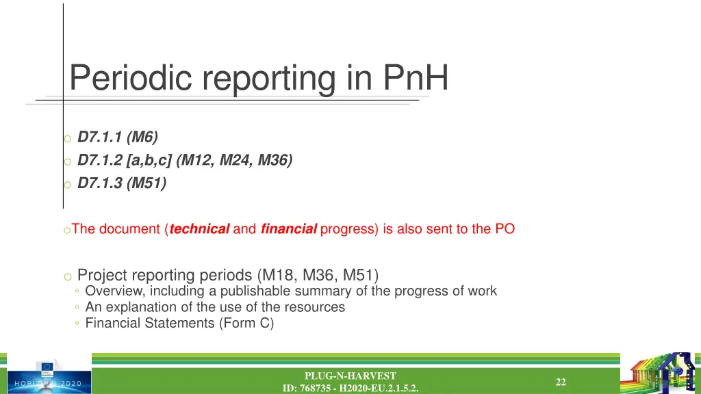 periodic reporting in pnh