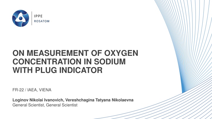 on measurement of oxygen concentration in sodium