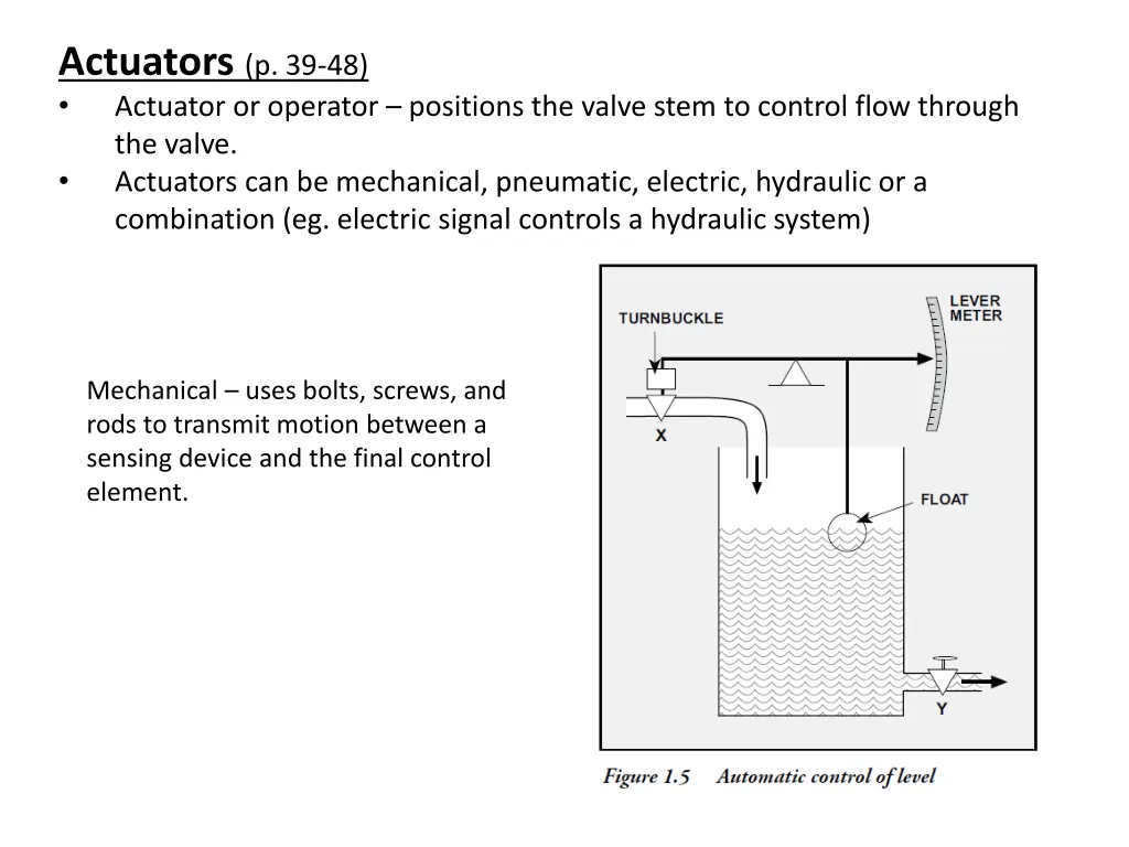 actuators p 39 48 actuator or operator positions