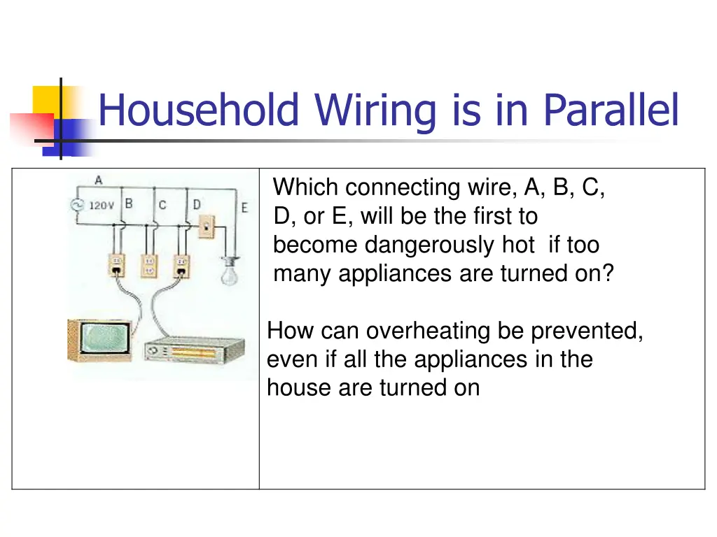 household wiring is in parallel