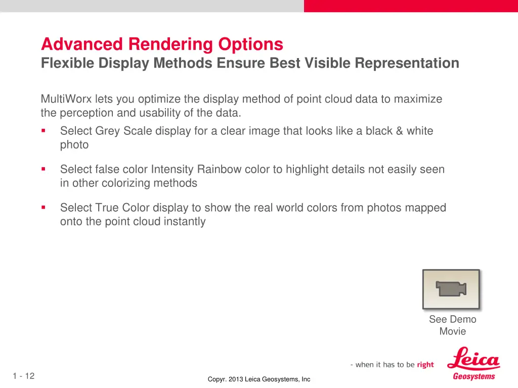 advanced rendering options flexible display