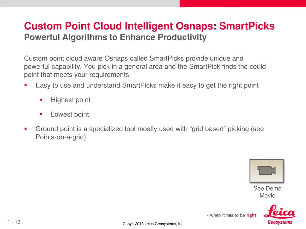 custom point cloud intelligent osnaps smartpicks