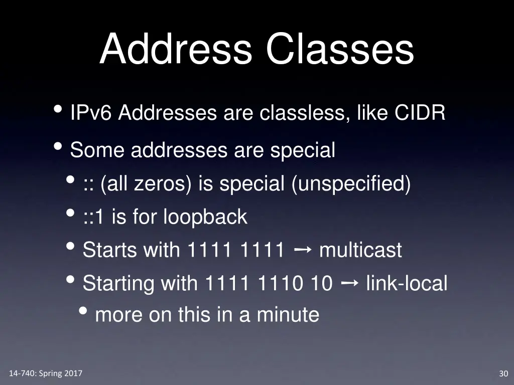 address classes