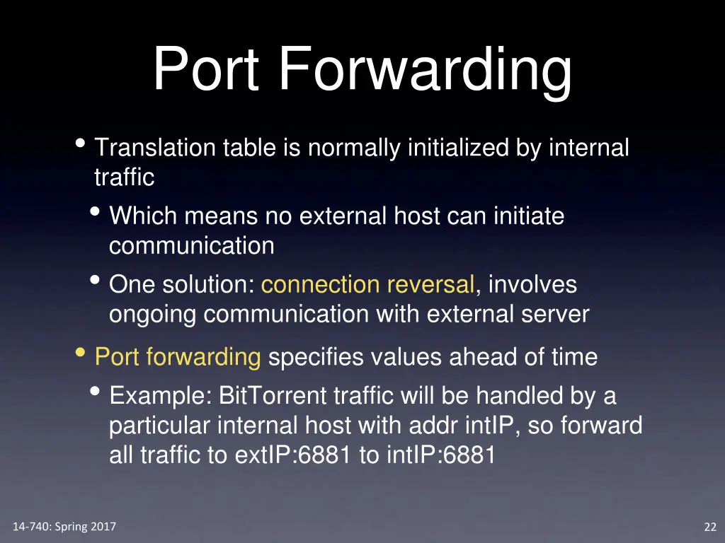 port forwarding