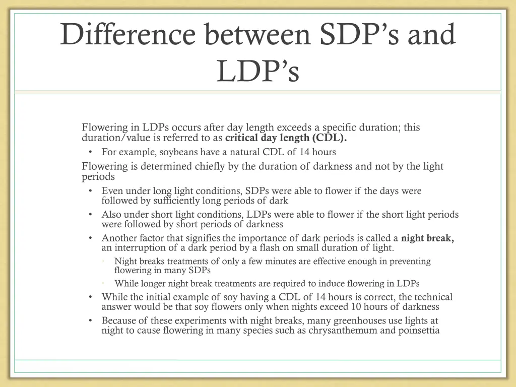 difference between sdp s and ldp s