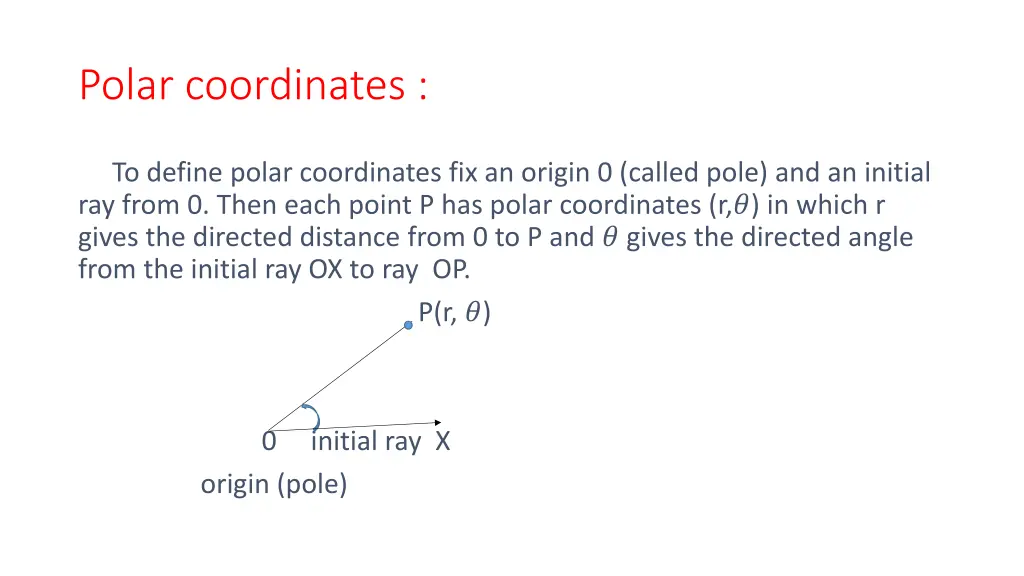 polar coordinates