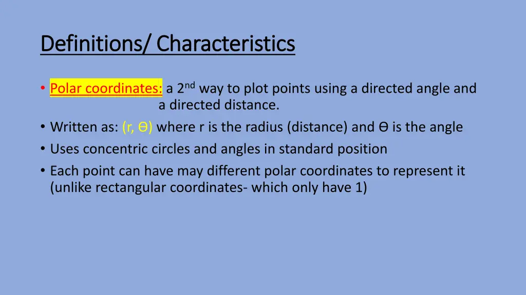 definitions characteristics definitions