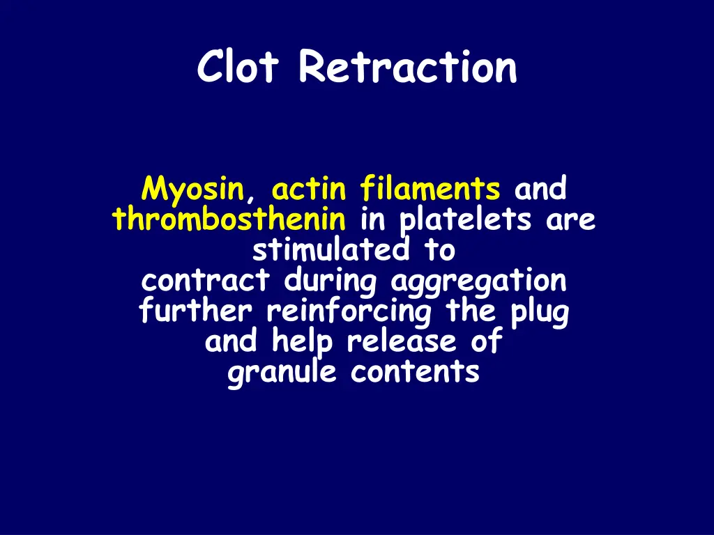 clot retraction