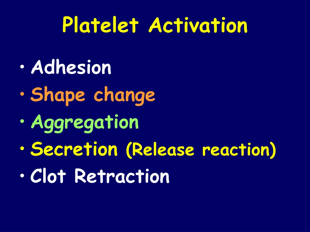 platelet activation