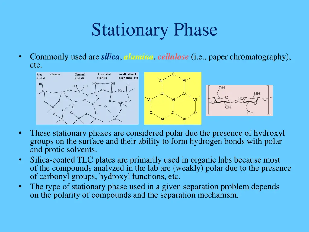 stationary phase