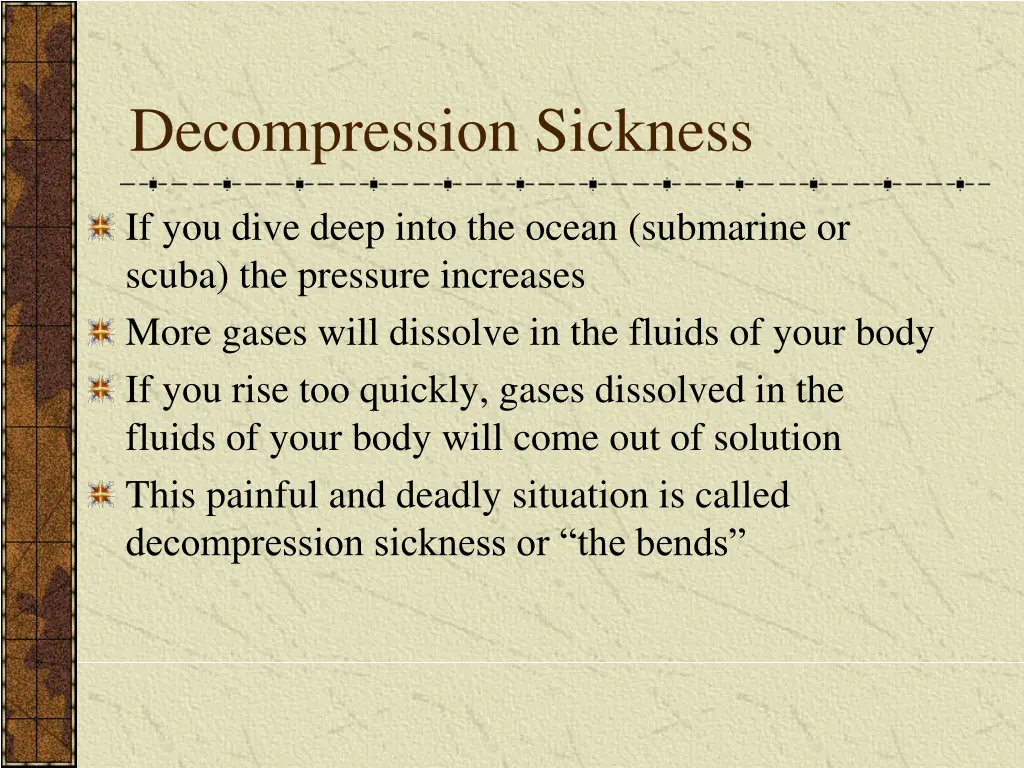 decompression sickness