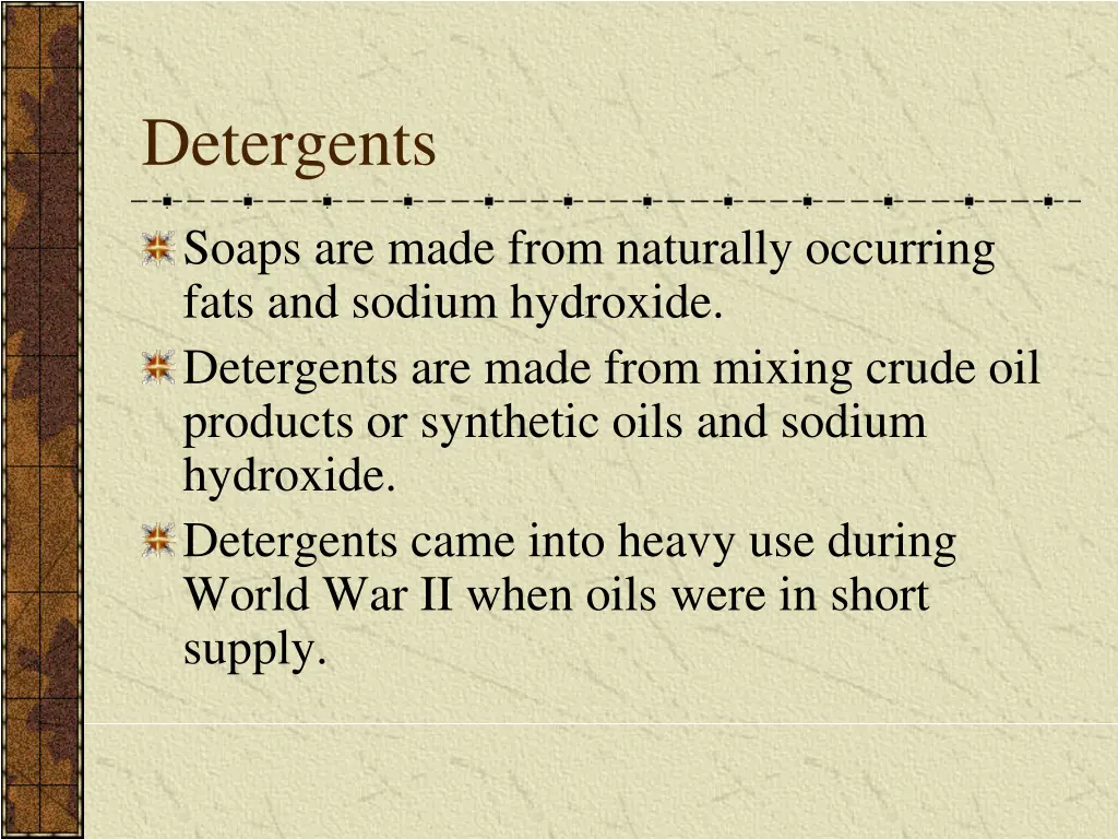 detergents