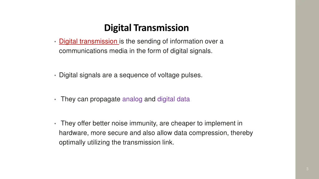 digital transmission