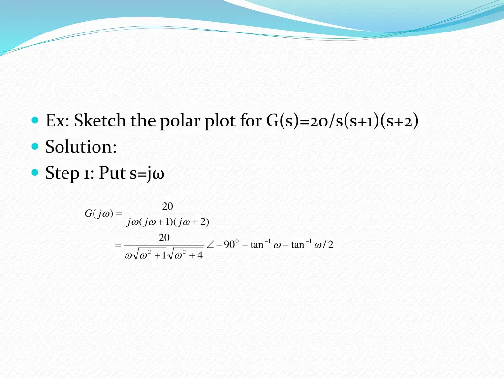 ex sketch the polar plot