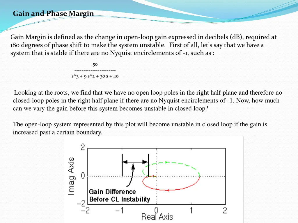 gain and phase margin