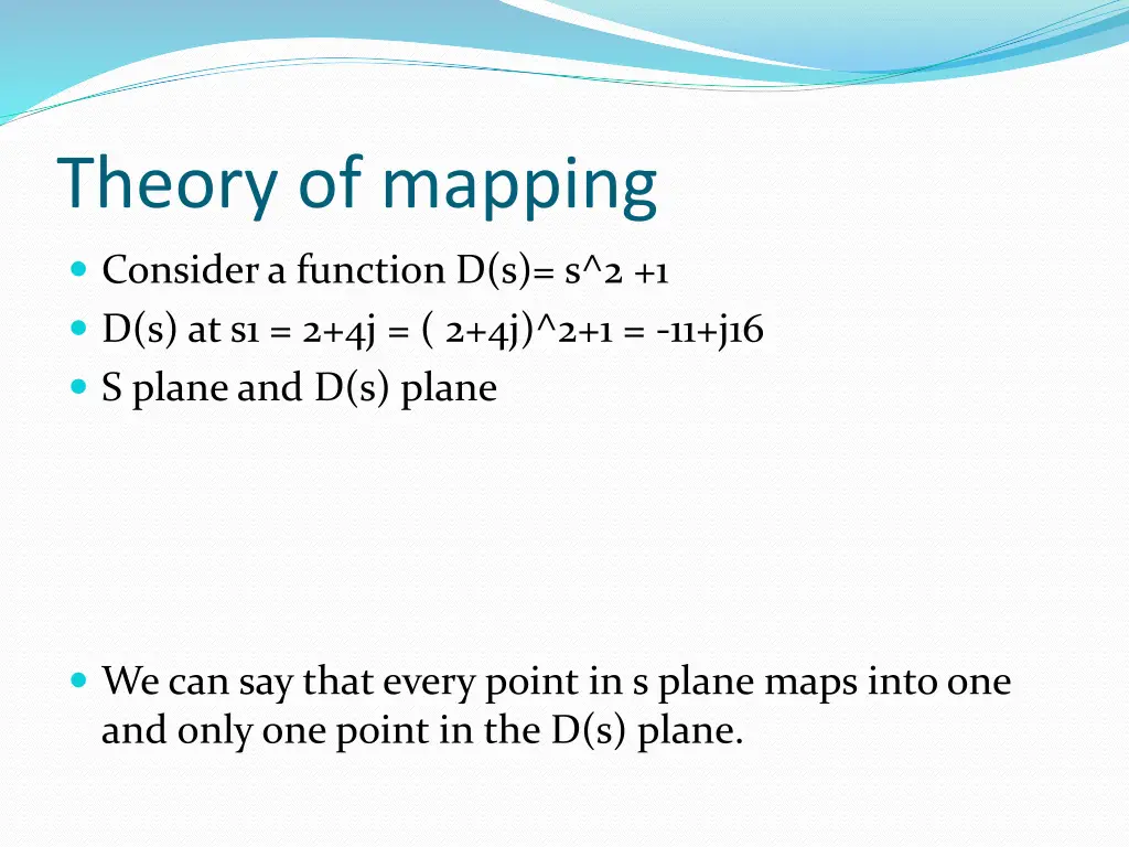 theory of mapping