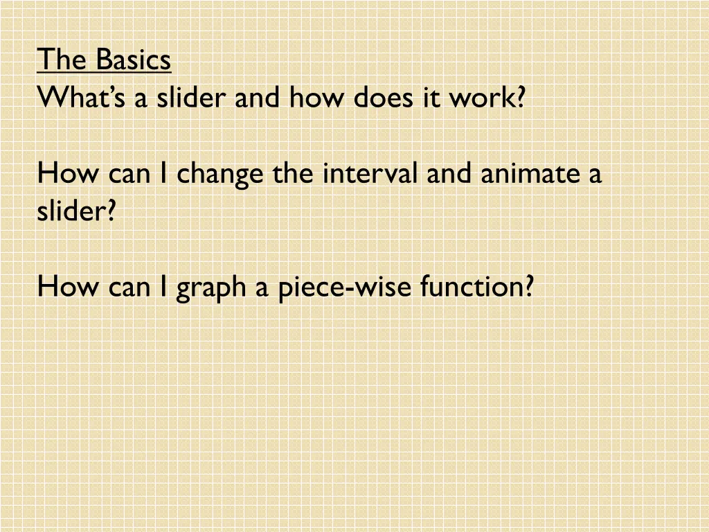 the basics what s a slider and how does it work