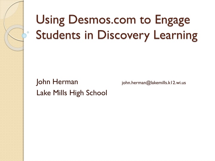 using desmos com to engage students in discovery