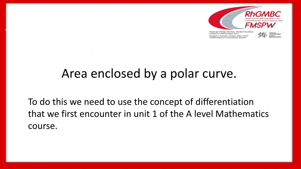 area enclosed by a polar curve