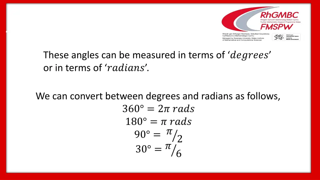 these angles can be measured in terms