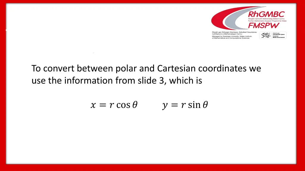 to convert between polar and cartesian