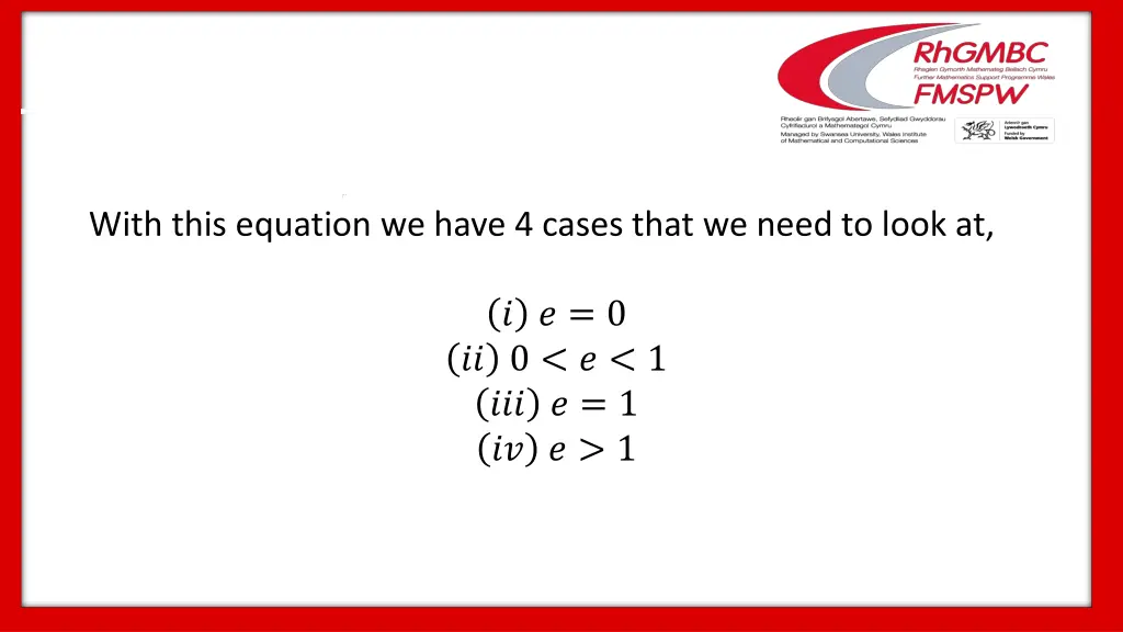 with this equation we have 4 cases that we need