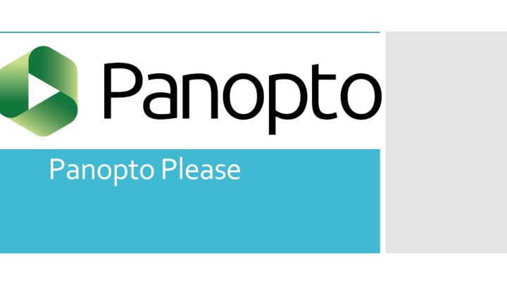 panopto please