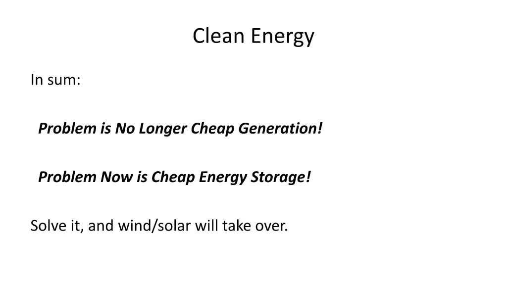 clean energy