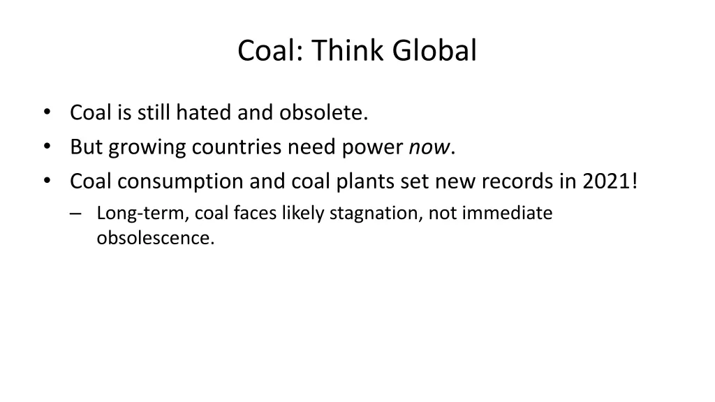 coal think global